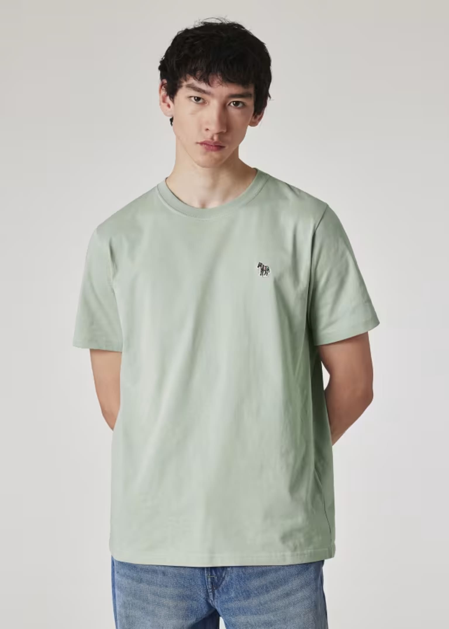 Tシャツ・カットソー Paul Smith MENS S/C SLIM FIT SHIRT (M1R 006L P00811 92) Slim-Fit 'Signature Stripe' Cotton Shirt